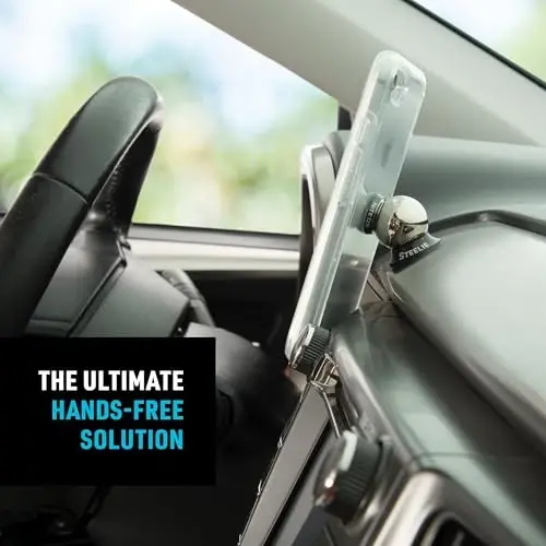 Nite Ize Steelie Original Dash Kit - Avtomobil paneli uchun magnit telefon ushlagichi - Kuchli Steelie magnit va 3M VHB yopishtiruvchi bilan avtomobil telefon ushlagichi - 3