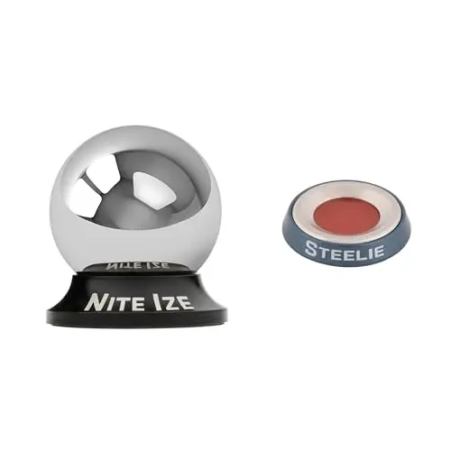 Nite Ize Steelie Original Dash Kit - Magnetic Phone Mount for Car Dashboard - Car Phone Holder with Strong Steelie Magnet & 3M VHB Adhesive - NITE IZE (1)