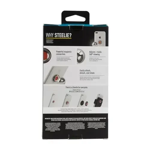 Nite Ize Steelie Squeeze Dash Kit - Avtomobil paneliga o'rnatiladigan magnitli telefon ushlagichi - Avtomobillar uchun sozlanishi telefon ushlagichi - Apple MagSafe iPhone va aksessuarlari bilan mos keladi - 6