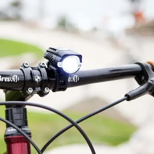 NiteRider Swift 500 Front Bike Light Vmax+ 150 Rear Bike Light Combo Pack - USB Rechargeable Bicycle Headlight LED Front Light Easy to Install Water Resistant Road Commuting Cycling Safety Flashlight - 3