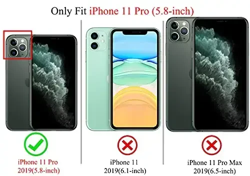 NITITOP Compatible with iPhone 11 Pro Case Cute Clear Bowknot Design for Women Girls Pink Bow Ribbon Soft Fit Slim Stylish Protective Phone Cover - Pink - 5