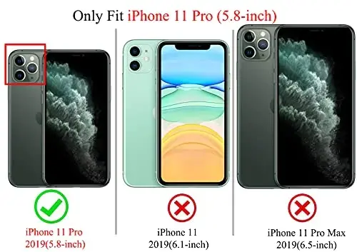 NITITOP Compatible with iPhone 11 Pro Case Cute Clear Bowknot Design for Women Girls White Bow Ribbon Soft Fit Slim Stylish Protective Phone Cover - White - 5