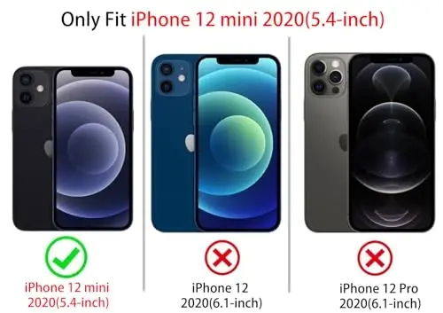 NITITOP Compatible with iPhone 12 Mini Case Cute Clear Durable Ribbon Bowknot Pattern for Girls Women Soft TPU Transparent Full Camera Lens Shockproof Protective Phone Cover - Blue - 6