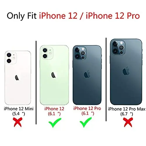 NITITOP Compatible with iPhone 12 Pro Max Case Cute Mirror Bow Love Heart Pattern for Women Girls Ribbon Design Shockproof Silver Protective Phone Cover - Wine Red Bow - 5