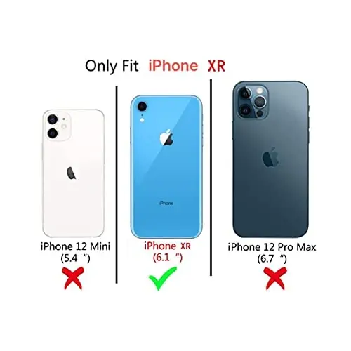 NITITOP Compatible with iPhone XR Case Cute Clear Durable Ribbon Bowknot Pattern for Girls Women Soft TPU Transparent Full Camera Lens Shockproof Protective Phone Cover - Rose Red - 5