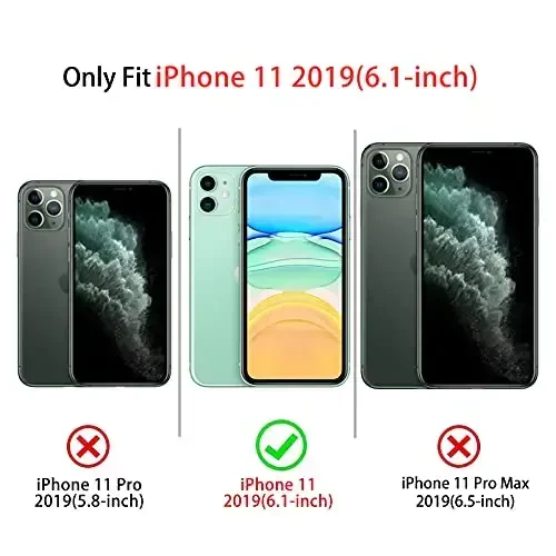 NITITOP iPhone 11 uchun g'ilof bilan mos keladi Qizlar uchun yoqimli tiniq chidamli lenta kamon naqshli ayollar Yumshoq TPU shaffof to'liq kamera linzalari zarbaga chidamli himoya telefon qopqog'i - vino qizil - 5