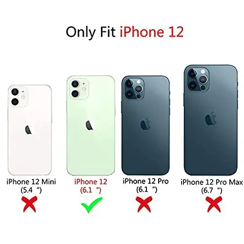 NITITOP Compatible with iPhone 12 Case Cute Clear Durable Ribbon Bowknot Pattern for Girls Women Soft TPU Transparent Full Camera Lens Shockproof Protective Phone Cover - Pink 