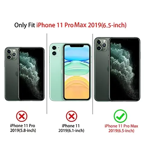 NITITOP Compatible with iPhone 11 Pro Max Case Cute Clear Durable Ribbon Bowknot Pattern for Girls Women Soft TPU Transparent Full Camera Lens Shockproof Protective Phone Cover - Brown 