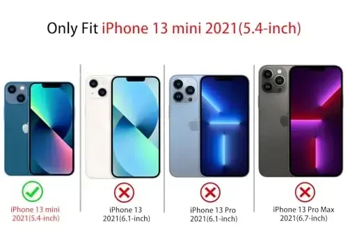 NITITOP iPhone 13 Mini uchun mos keladigan chexol, ayollar qizlar uchun yoqimli shaffof bantli dizayn, oq bantli lenta, yumshoq, ingichka, zamonaviy himoya telefon qopqog'i - Oq - 6