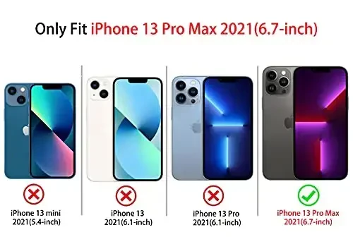 NITITOP iPhone 13 Pro Max bilan mos keladigan G'ilof Chiroyli Oyna Kamon Sevgi Yurak Naqshli Ayollar Qizlar uchun Lenta Dizayni Zarba o'tkazmaydigan Kumush Himoya Telefon Qopqog'i - Moviy Kamon - 5