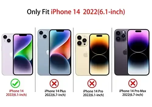 NITITOP iPhone 14 uchun g'ilof bilan mos keladi Qizlar ayollar uchun yoqimli tiniq bardoshli lenta kamon naqshli yumshoq TPU shaffof to'liq kamera linzalari zarbga chidamli himoya telefon qopqog'i - och qizil - 5