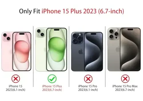 NITITOP iPhone 15 Plus uchun mos keladigan chexol Ayollar qizlar uchun yoqimli oyna kamon sevgi yurak naqshli lenta dizayni zarbga chidamli kumush himoya telefon qopqog'i - Moviy kamon - 5