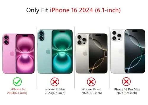 NITITOP Compatible with iPhone 16 Case Cute Clear Durable Ribbon Bowknot Pattern for Girls Women Soft TPU Transparent Full Camera Lens Shockproof Protective Phone Cover - Blue - NITITOP