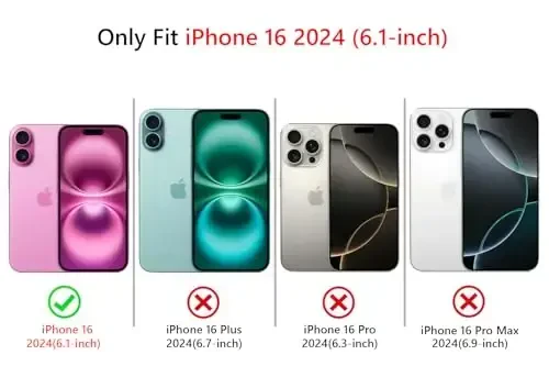 NITITOP iPhone 16 uchun g'ilof bilan mos keladi, qizlar va ayollar uchun chiroyli tiniq, bardoshli lenta kamon naqshli, yumshoq TPU shaffof to'liq kamera linzalari zarbga chidamli himoya telefon qopqog'i - ko'k - 6