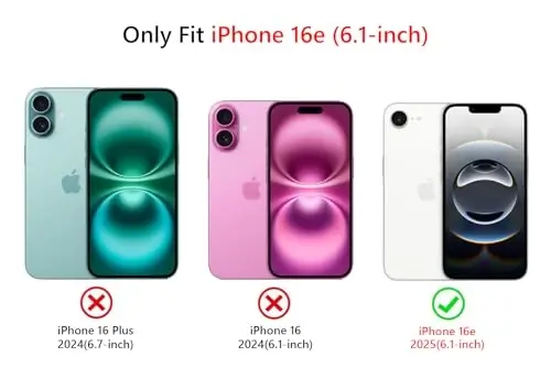 NITITOP iPhone 16e bilan mos keluvchi g'ilof Chiroyli tiniq bardoshli lenta kamon naqshli qizlar ayollar uchun yumshoq TPU shaffof to'liq kamera linzalari zarbaga chidamli himoya telefon qopqog'i - qora - 5