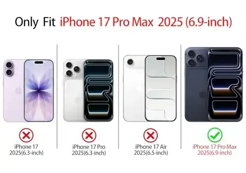NITITOP iPhone 17 Pro Max uchun mos keladigan g'ilof Chiroyli tiniq chidamli lenta kamonli naqsh Qizlar uchun ayollar Yumshoq TPU shaffof to'liq kamera linzalari zarbaga chidamli himoya telefon qopqog'i - Pushti - 3