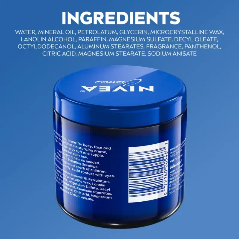 NIVEA Creme для увлажнения тела, лица и рук, 13,5 унций банка - 11