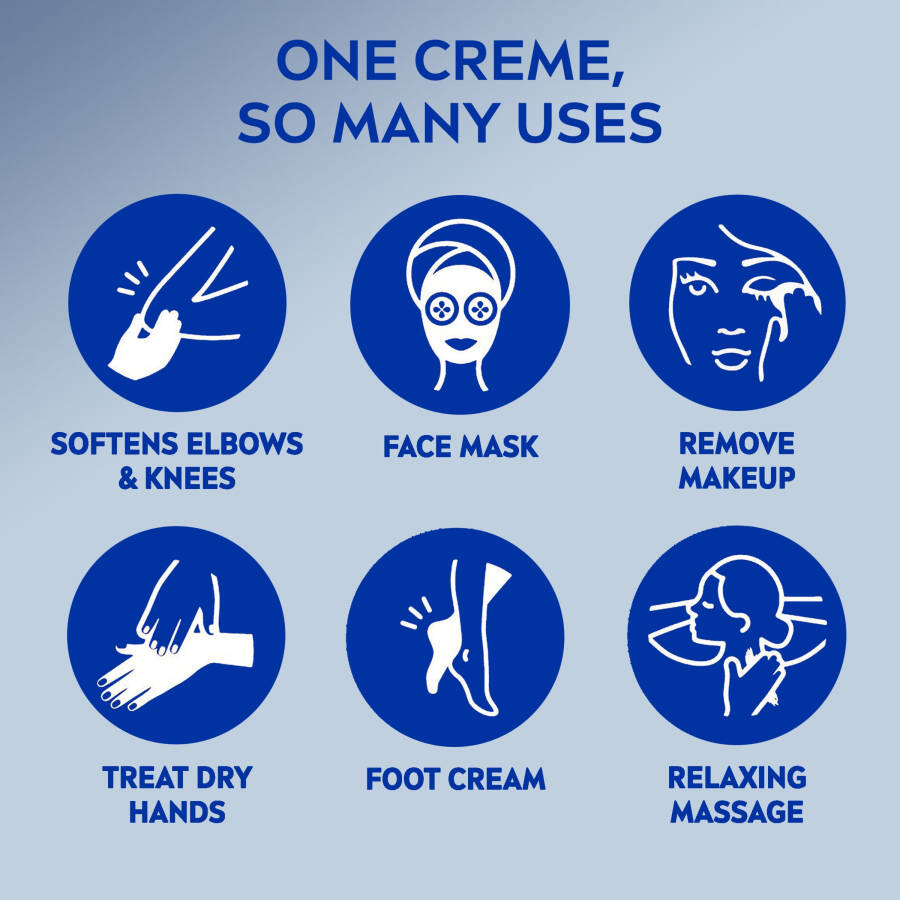 NIVEA Creme Vücut, Yüz ve El Nemlendirici Krem, 13,5 Oz Kutulu - 15