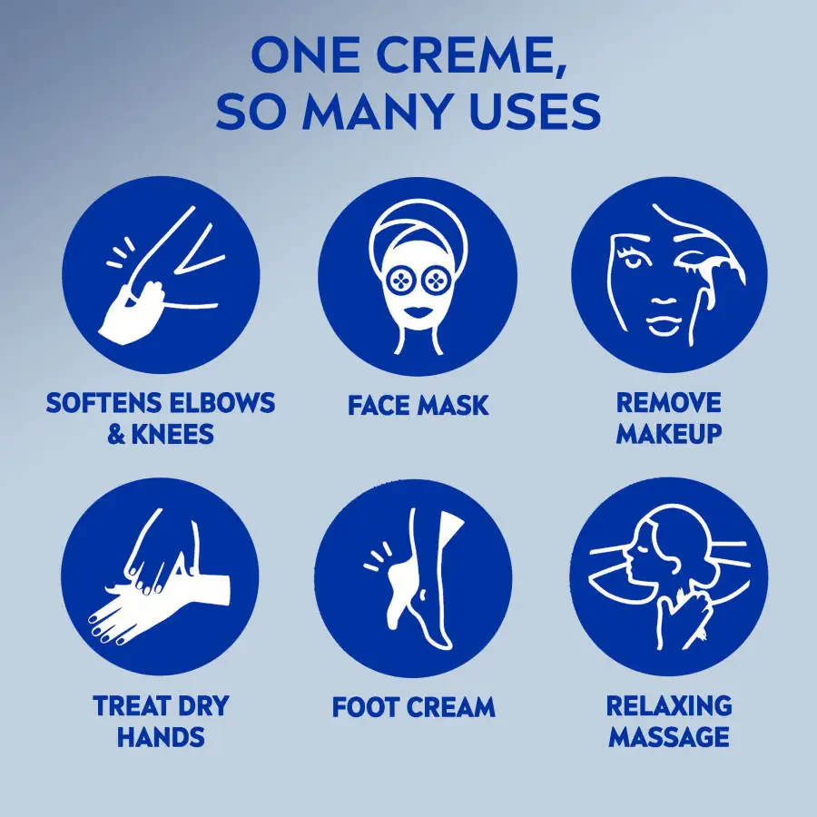 NIVEA Creme Body, Face and Hand Moisturizing Cream, 13.5 Oz Tin- - 5