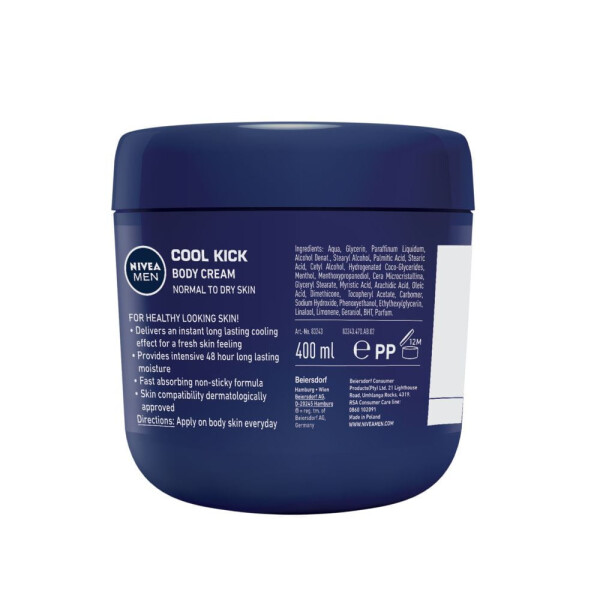 Nivea Men Cool Kick Body Cream 400 ml (13.5 oz) - 3