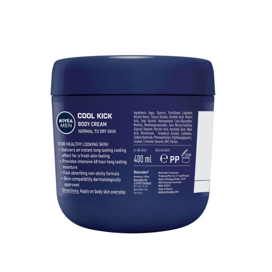 Nivea Men Cool Kick Vücut Kremi 400 ml (13,5 oz) - 3