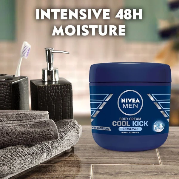 Nivea Men Cool Kick Body Cream 400 ml (13.5 oz) - NIVEA