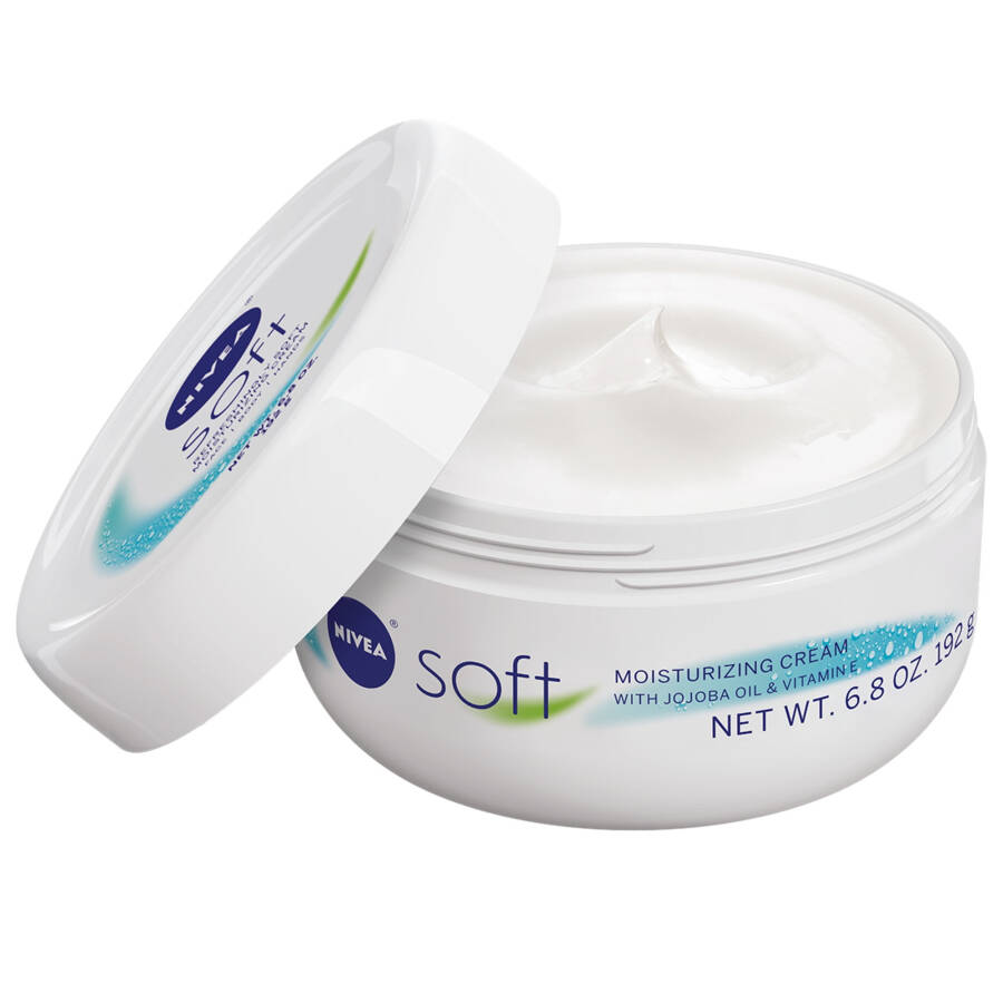 NIVEA Soft Refreshingly Soft Moisturizing Cream for Face, Body and Hands, 6.8 oz Jar - 13