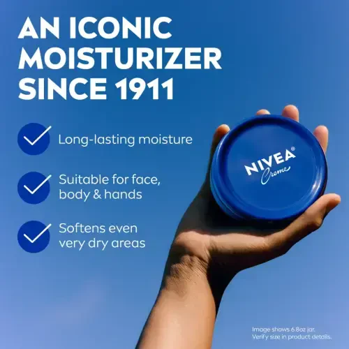 NIVEA Vujud, Yuz va qo‘llar uchun namlovchi krem, 13,5 Oz Kavanoz - 4