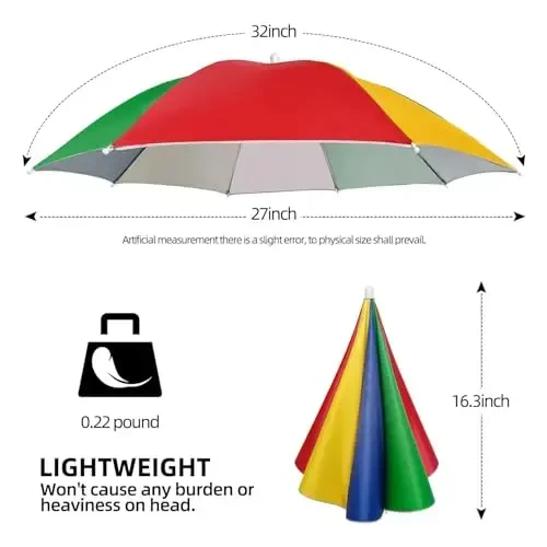 NLDGDZJ Kattalar ayollar erkaklar uchun soyabon shapka-Qo'lsiz elastik boshcha quyosh soyasi baliq ovlash/lager/dehqonchilik/bog'dorchilik/fotosurat/sport tadbirlari/kostyum qiziqarli uchun bosh soyabon shapka - 5