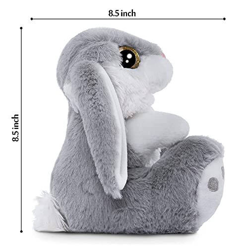 Nleio Bunny Rabbit Stuffed Animal, 8.5