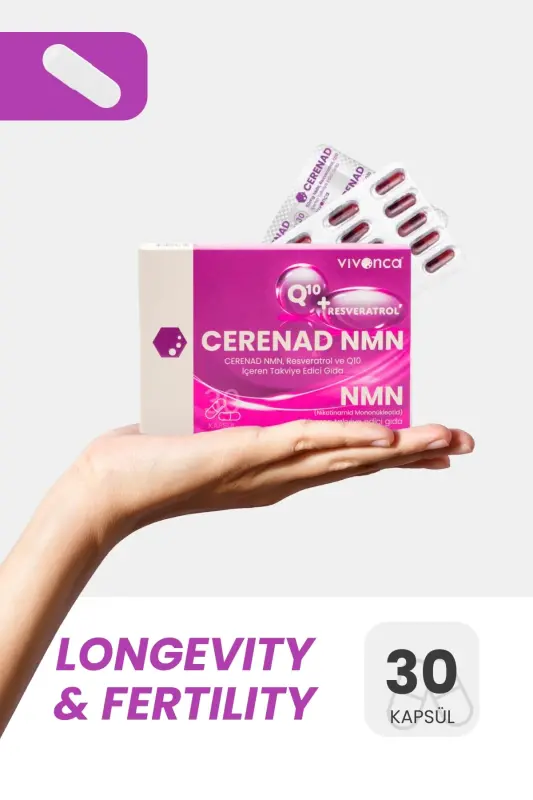NMN 3'Lü, Lipozomal NMN, CoQ10, Resveratrol, Çinko ve C vitamini içeren takviye edici gıda - 7