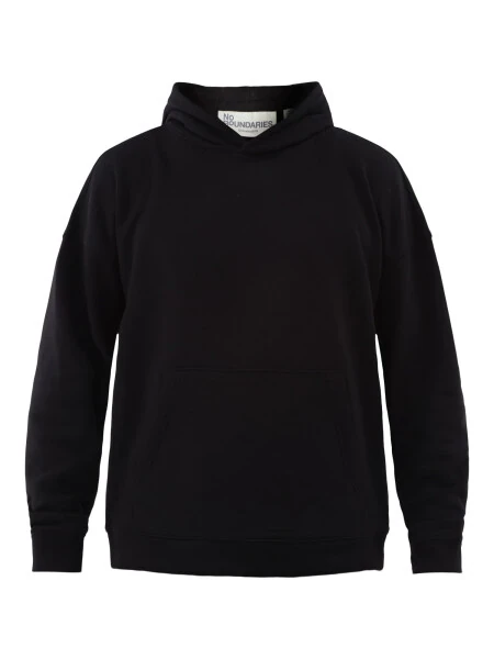 No Boundaries All Gender Oversized Fleece Hoodie with Long Sleeves, Men's Sizes XS-5XL - 3