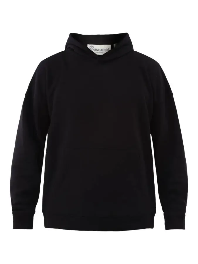 No Boundaries All Gender Oversized Fleece Hoodie with Long Sleeves, Men's Sizes XS-5XL - 3