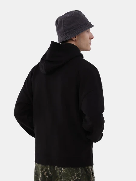 No Boundaries All Gender Oversized Fleece Hoodie with Long Sleeves, Men's Sizes XS-5XL - 4