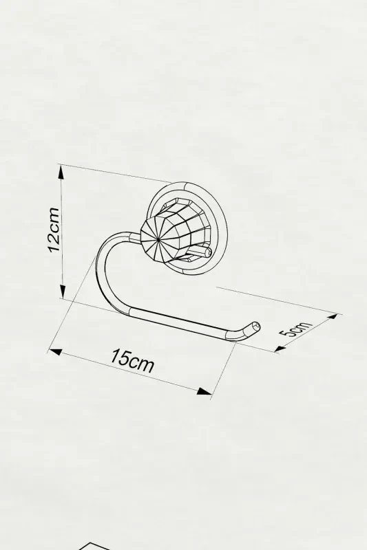 No Drilling Screw Hole! Vacuum Toilet Paper Holder, Toilet Paper Dispenser Matte Black Dm239 - 3