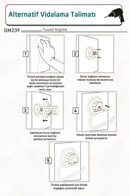 No Drilling Screw Hole! Vacuum Toilet Paper Holder, Toilet Paper Dispenser Matte Black Dm239 - 5