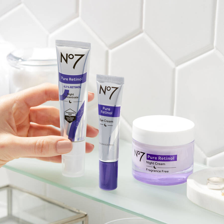 No7 Collagen Peptitleri ve Bisabolol ile Saf Retinol Gece Onarım Kremi, Tüm Cilt Tipleri, 1,69 oz - 5