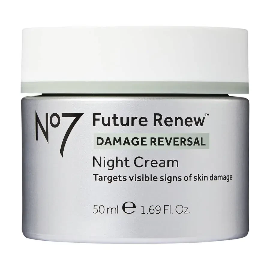 No7 Future Renew Damage Reversal Night Cream Face Moisturizer with Pepticology™ Peptides, All Skin Types, 1.69 oz - 3