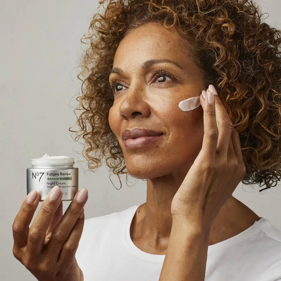 No7 Future Renew Damage Reversal Night Cream Face Moisturizer with Pepticology™ Peptides, All Skin Types, 1.69 oz - 8
