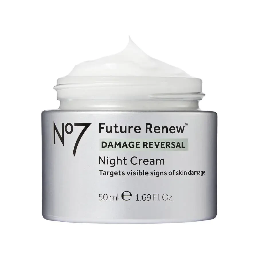No7 Future Renew Damage Reversal Night Cream Face Moisturizer with Pepticology™ Peptides, All Skin Types, 1.69 oz - 10