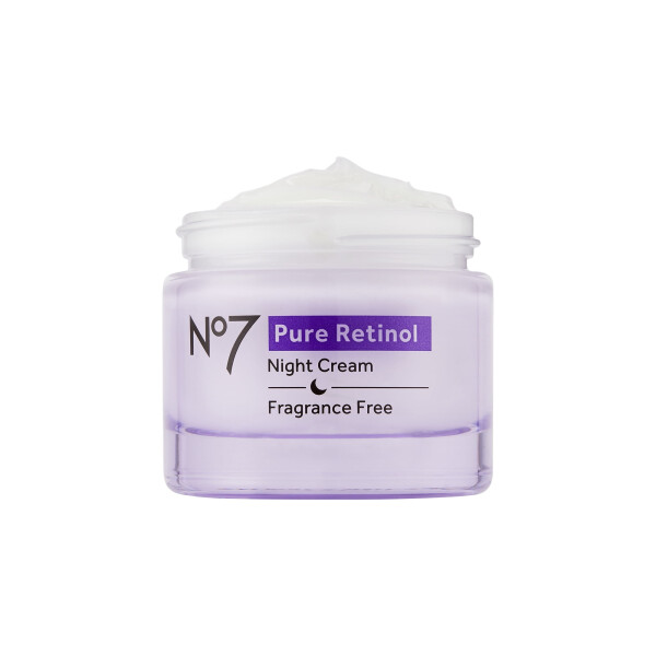 No7 Pure Retinol Night Repair Cream with Collagen Peptides and Bisabolol, All Skin Types, 1.69 oz - 11