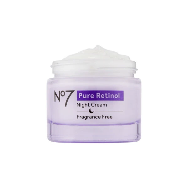 No7 Sof retinolli, kollagen peptidli va bisabololli tun kechasi tiklovchi kremi, barcha teri turlari uchun, 1,69 untsiya - 11