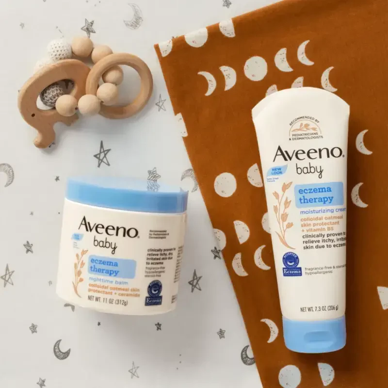 Ночной бальзам для тела Aveeno Baby Eczema Therapy с коллоидным овсяным хлопьями, 5,5 унции - 3