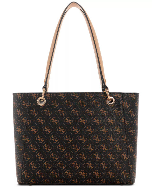 Noelle 4-G Logo Basic Double Compartment Tote Brown Logo - 4