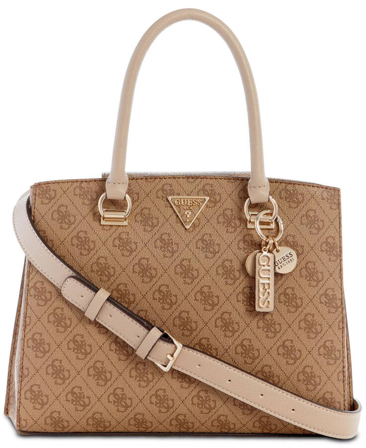 Noelle Girlfriend Medium 4G Basique Monogram Satchel Latte Logo - 1