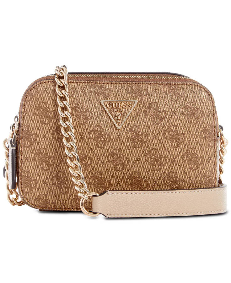 Noelle Kichkina 4G Basique Monogramli Kamerali Crossbody Latte Logo Yuklama - 1