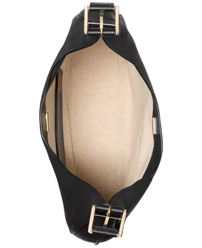 Nolita Large Leather Hobo Shoulder Bag - Black - 4