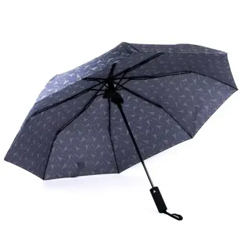 Nollia Windproof Automatic Travel Umbrella, Compact Portable with Reinforced Ribs for Sun & Rain 