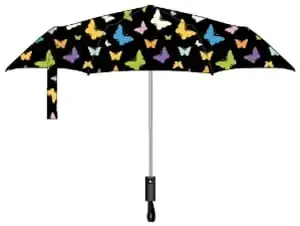 Nollia Windproof Automatic Travel Umbrella, Compact Portable with Reinforced Ribs for Sun & Rain - NOLLIA