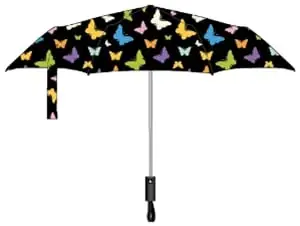 Nollia Windproof Automatic Travel Umbrella, Compact Portable with Reinforced Ribs for Sun & Rain - 1